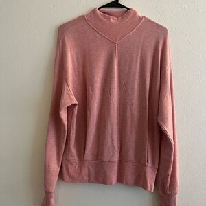 Athleta Pink Cowl Neck Sweater